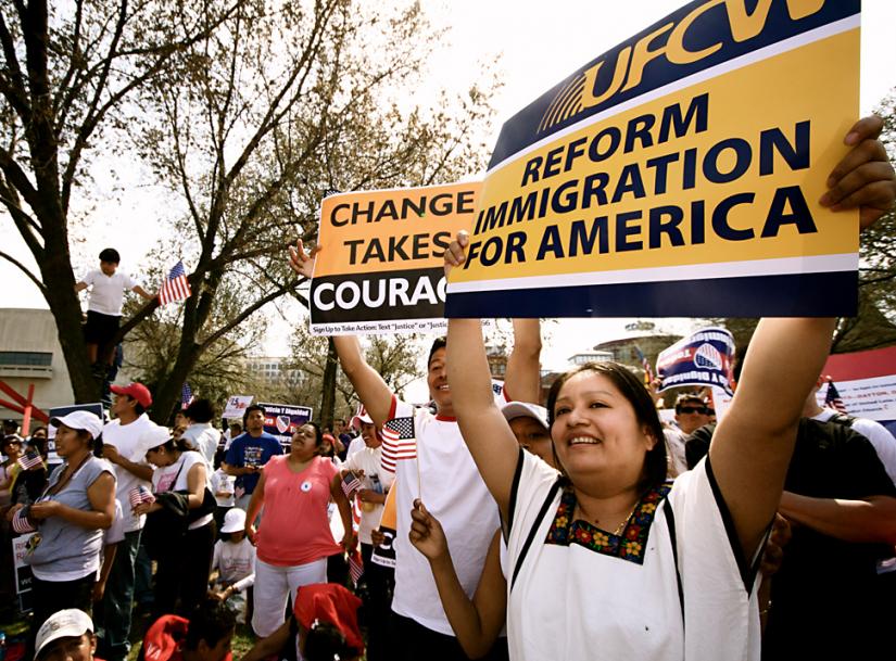 Hundreds of thousands demonstrated in Washington, D.C., for immigrant rights