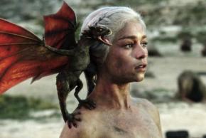 Emilia Clarke as Daenerys Targaryen in HBO's Game of Thrones